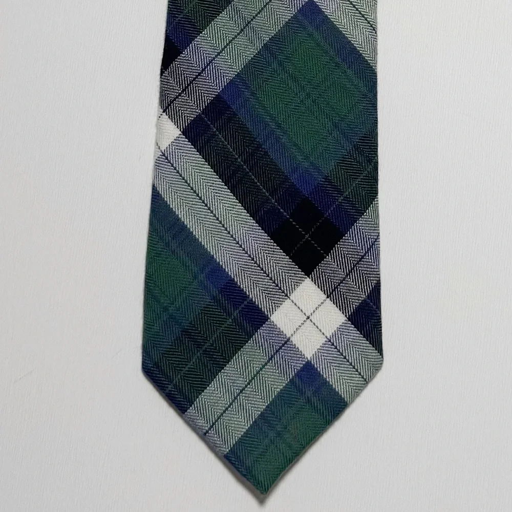 Izod Slim Plaid Cotton Neck Tie
